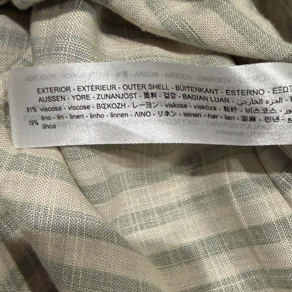 Zara Olive Striped Midi Dress - Picture 5 of 5